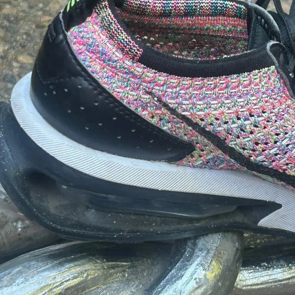 Nike Air Max Flyknit Racer Multicolor Soccer Sneakers Size 10 - Picture 5 of 9
